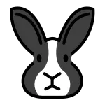 Rabbit Face SVG Icon